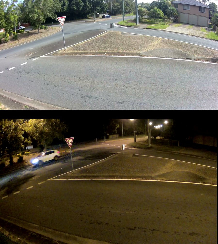 Day and night comparison